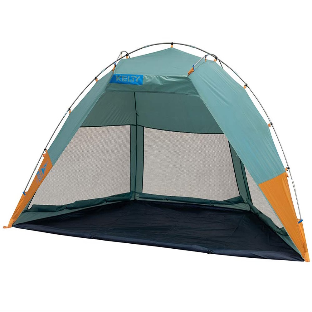 Kelty Cabana Beach Cabana with Adjustable Side Walls and Windows, Easy Fast Setup, Sturdy Frame, Shade and Sun Protection, Built to Last (Malachite)