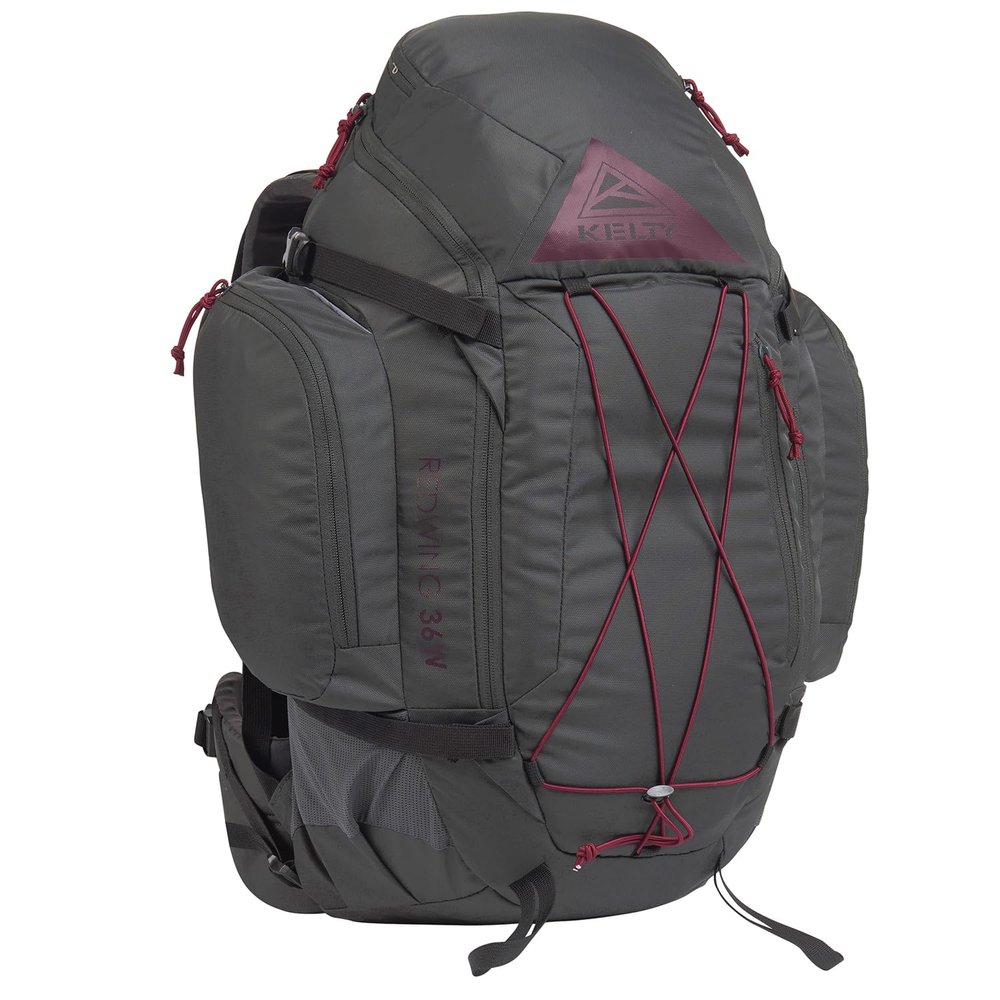 Kelty Redwing 36 Womens 36 Liter Internal Frame Backpack for Hiking, Backpacking, Travel, Carry-on Compatible, Hip Belt, Women Specific Fit, 2023 (Blackout)