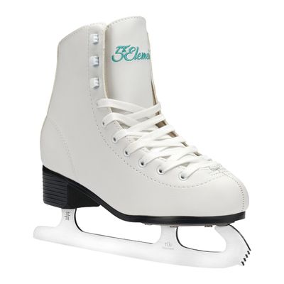 5th Element Grace Ice Skates for Women - Comfortable Figure Skates with Lightly Padded Soft Tricot Lining - Stylish Women's Ice Skating Shoes (White, 6.0)