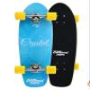 LMAI 27" Bamboo Wood Cruiser Complete Skateboard Longboard (Crystal Blue)
