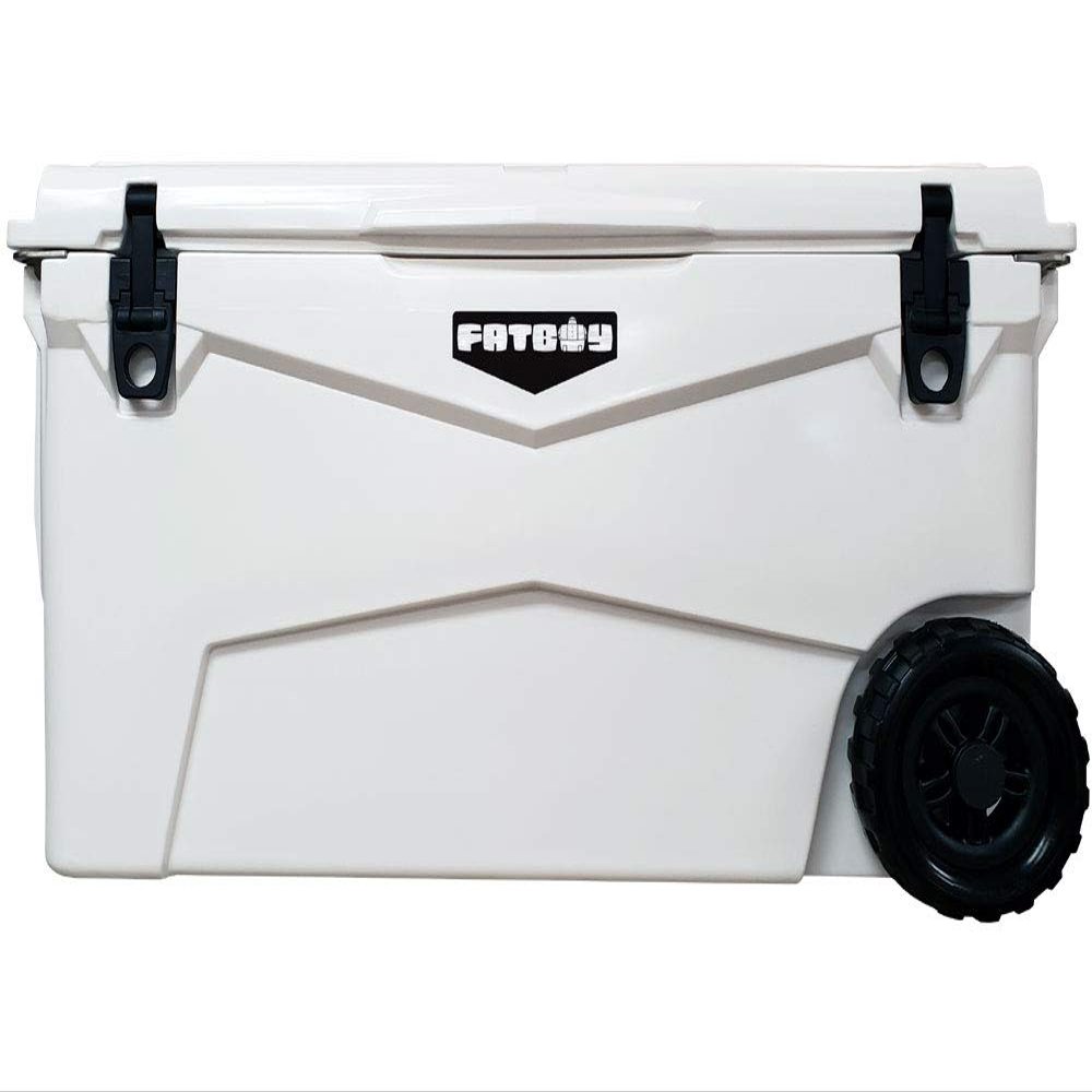 Fatboy 70 Quart Wheeled Roto Molded Cooler (White)