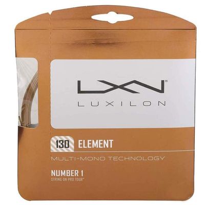 Luxilon Element 125 16g Tennis String 8 Pack Set - Best Racket String for Durability and Comfort on Soft Hits