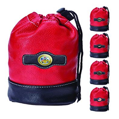 Clip Wipes Army Golf Pouch with Drawstrings (Red-Seal)