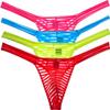 Jaxu Men's Sexy Transparent Thong Underwear Low Rise See Through G-string view 1