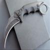 Ccanku C1111 Fixed Blade Knife D2 Steel Blade G10 Handle Claw for Outdoor EDC Survival Knife with Kydex Sheath (Black) view 2