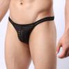 Jaxu Sexy Men's See Through Thong Underwear Low Rise Pouch Thong Underpanties view 2