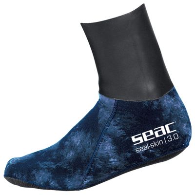 SEAC Seal Skin, Camouflage 3 mm Neoprene Socks, Thermal Sock for Freediving and Spearfishing