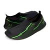 Nufoot Futsole Sport Soft-Sided Shoes for Indoors/Outdoors, Foldable & Flexible Footwear for Sport, Exercise, Yoga or Travel, Dance Shoes, Black/Neon Green, Large view 1