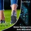 Nufoot Futsole Sport Soft-Sided Shoes for Indoors/Outdoors, Foldable & Flexible Footwear for Sport, Exercise, Yoga or Travel, Dance Shoes, Black/Neon Green, Large view 4