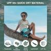 Kanu Surf Boys, Barracuda Quick Dry UPF 50+ Beach Swim Trunk, Apollo Black/Aqua, 7 view 2