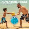Kanu Surf Boys, Barracuda Quick Dry UPF 50+ Beach Swim Trunk, Apollo Black/Aqua, 7 view 4
