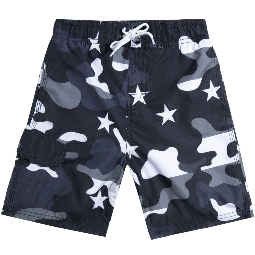 Camo Flag Swim Trunks