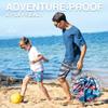 Kanu Surf Boys' Yolo Quick Dry UPF 50+ Beach Swim Trunk, Twister Navy/Red, 3T view 3