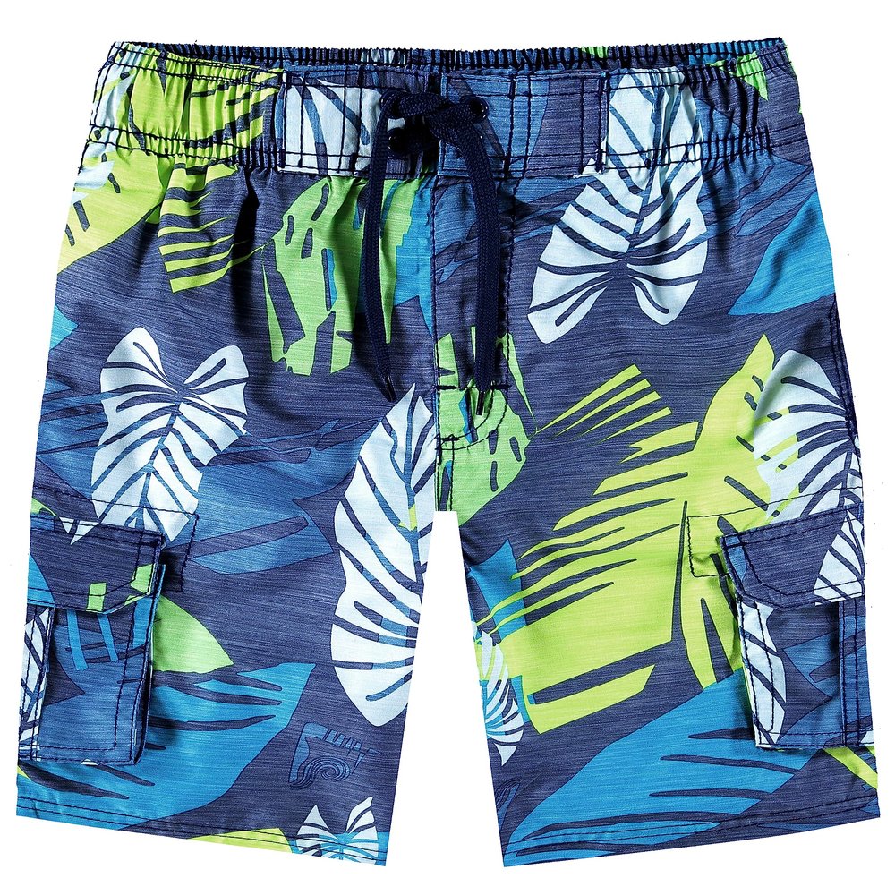 Kanu Surf boys Line Up Quick Dry Upf 50+ Beach Swim Trunks, Montego Navy, 5 6 US