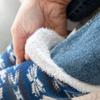 American Mammoth 3 Pairs Cozy Cabin Socks for Women - Aloe Infused Fuzzy Fluffy Comfortable Socks, Christmas Lights, Medium view 2