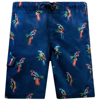 Kanu Surf boys Echo Quick Dry Upf 50+ Beach Swim Trunks, Parrots Navy, 10 12 US