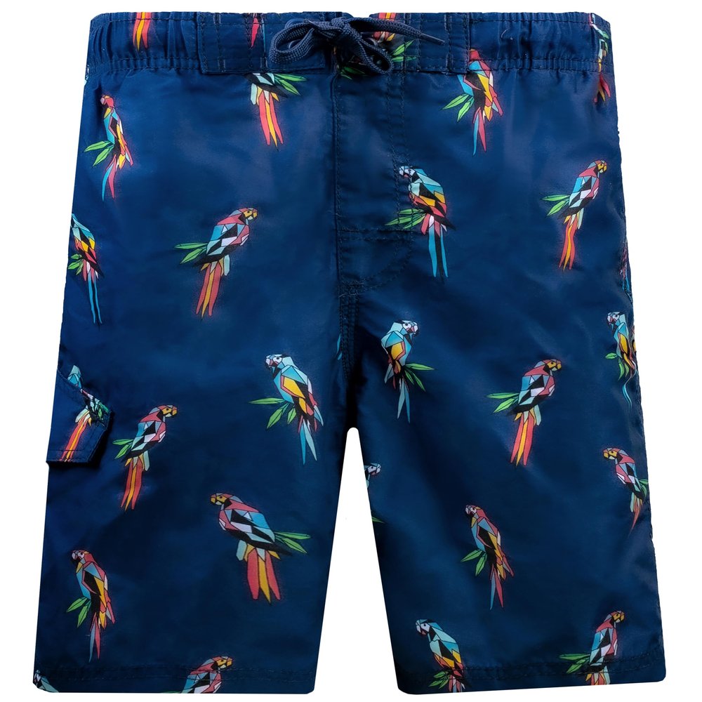 Kanu Surf boys Echo Quick Dry Upf 50+ Beach Swim Trunks, Parrots Navy, 10 12 US
