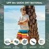 Kanu Surf Boys, Viper Quick Dry UPF 50+ Beach Swim Trunk, Nova Navy/Orange, 4T view 2