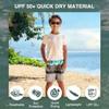 Kanu Surf Boys Reflection Quick Dry UPF 50+ Beach Swim Trunk, Moonbeam Black/Aqua, X-Large (18/20) view 2