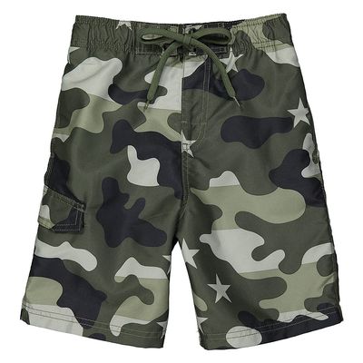 Camo Flag Swim Trunks