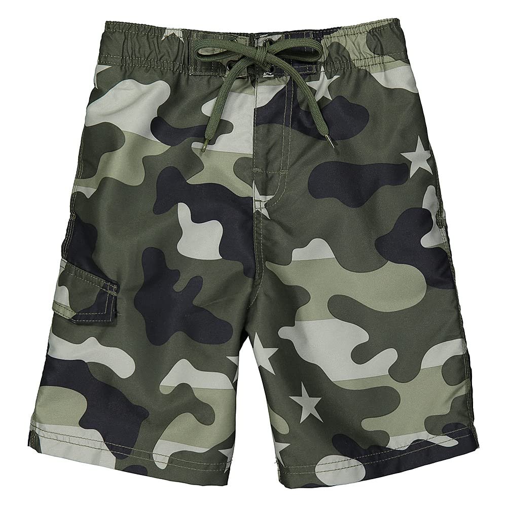 Camo Flag Swim Trunks