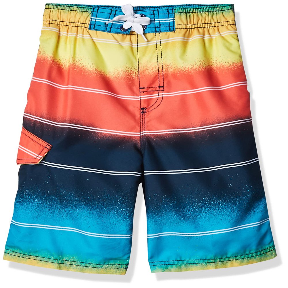 Kanu Surf Boys, Barracuda Quick Dry UPF 50+ Beach Swim Trunk, Apollo Multi, 8
