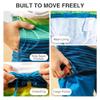 Kanu Surf Boys Reflection Quick Dry UPF 50+ Beach Swim Trunk, Moonbeam Royal, 3T view 3