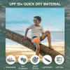 Kanu Surf Boys, Barracuda Quick Dry UPF 50+ Beach Swim Trunk, Apollo Black, 3T view 4