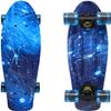 ChromeWheels Skateboards 22 inch Complete Skateboard Deck Mini Cruiser for Kids Boys Girls Youths Beginners, Starry Sky view 1
