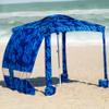 AMMSUN Beach Cabana, 6.2'6.2' Beach Canopy, Easy Set up and Take Down, Cabana Tent with Sand Pockets, Instant Sun Shade with Side Wall, Coral Tropical view 3