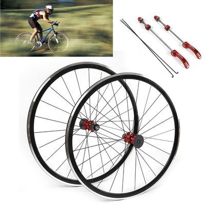 Bike Wheelset TBVECHI 700C Front 20 Rear 24 Wheels Bicycle Road Bike Wheelset Hub7075 Rim Brake Freewheel C/V