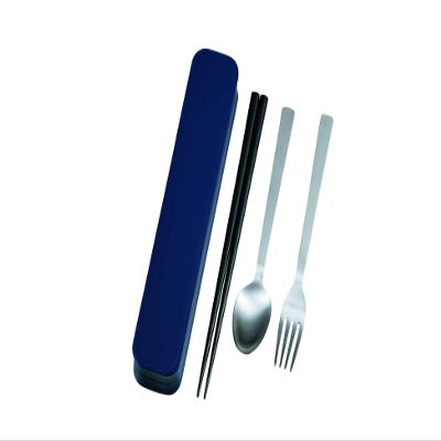 Tatsumiya 3306 Navy Adult Cutlery Size: Approx. W 8.7 x D 1.7 x H 1.1 inches (22.2 x 4.4 x 2.9 cm)