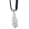 Sperrins Crystal Rhinestone Small Necktie Adjustable Bowtie Formal Wedding Party Bow Ties,Color2 view 3