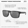 Oakley OO9102 Holbrook Sunglasses, Clear/Prizm 24K Polarized, 57 mm view 4