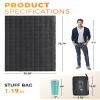 KingCamp Ultralight Camping Blanket, Packable Down Alternative Puffy Wearable Blankets Weatherproof Warm Package Quilt with Snap Buttons for Outdoor Hiking Travel Picnic Stadium (78.7" x 56.7", BLACK) view 3