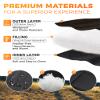 KingCamp Ultralight Camping Blanket, Packable Down Alternative Puffy Wearable Blankets Weatherproof Warm Package Quilt with Snap Buttons for Outdoor Hiking Travel Picnic Stadium (78.7" x 56.7", BLACK) view 4
