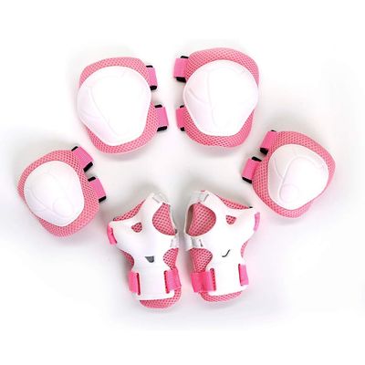 lliang Knee Pads 6pc Sports Safety Set Knee Pads Elbow Pads Brace Kids Adult Hands Wrist Guard Pad Cycling Roller Skating Skateboard Gear