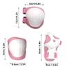 lliang Knee Pads 6pc Sports Safety Set Knee Pads Elbow Pads Brace Kids Adult Hands Wrist Guard Pad Cycling Roller Skating Skateboard Gear view 3
