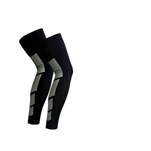 lliang Knee Pads Running Basketball Leg Sleeve Sports Kneepad Silicone Antiskid Long Knee Support Brace Pad Protector Cycling Leg Warmers