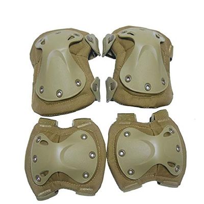 lliang Knee Pads Tactical Knee Pads Paintball Airsoft Hunting Protection Elbow Pads War Game Protector Knee Pads