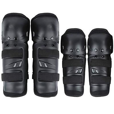 lliang Knee Pads 4pcs Motorcycle Knee Protector Bicycle Kneeling Cycling Bike Racing Tactical Skate Protective Knee Pads and Guard Elbow Pad