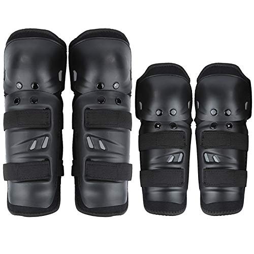 lliang Knee Pads 4pcs Motorcycle Knee Protector Bicycle Kneeling Cycling Bike Racing Tactical Skate Protective Knee Pads and Guard Elbow Pad