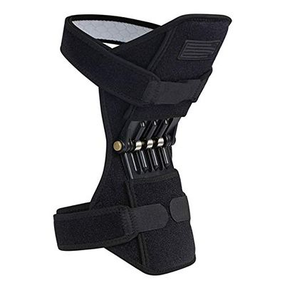 lliang Knee Pads 1 Pair Non-slip Joint Support Knee Pads Knee Strap Power Lift Breathable Spring Force Knee Booster Tendon Brace Band