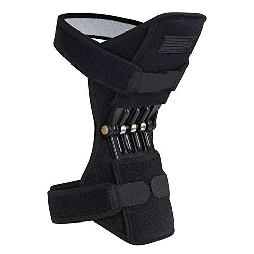 lliang Knee Pads 1 Pair Non-slip Joint Support Knee Pads Knee Strap Power Lift Breathable Spring Force Knee Booster Tendon Brace Band