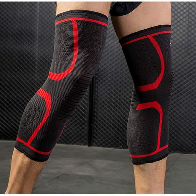 lliang Knee Pads Elastic Knee Pads Nylon Sports Kneepad Fitness Protective Gear Brace Support Running Basketball Volleyball