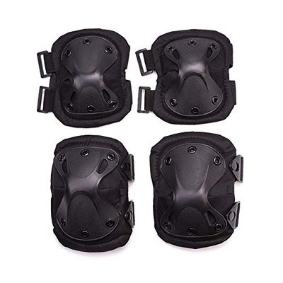 lliang Knee Pads Tactical Paintball Airsoft Hunting Protection War Game Knee And Elbow Protector Knee Pads & Elbow Pads Set
