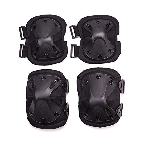 lliang Knee Pads Tactical Paintball Airsoft Hunting Protection War Game Knee And Elbow Protector Knee Pads & Elbow Pads Set