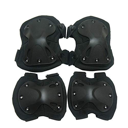 lliang Knee Pads Tactical Paintball Airsoft Hunting Protection War Game Knee And Elbow Protector Knee Pads & Elbow Pads Set
