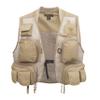 SJK Strike Fishing Vest, 12 Pockets, Neoprene Comfort Collar, Mesh Body, Rod Holder, Quick Dry Material & More, 2X-Large Khaki view 3
