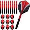 ABC Darts 990029 Unisex Adult Darts - Red, Medium view 1